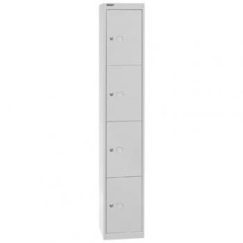 Qube by Bisley Locker 4 Door 1800mm High 305 Deep Goose Grey BS0018