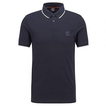 Boss Polo Maniche Corte in Blu Scuro S