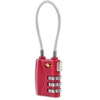 Seguro-TSA 3-Dial Antiácaro, Cable y Cerradura para Maletas