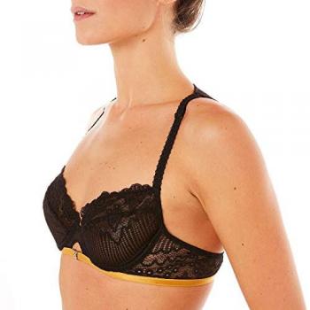 Soutien-gorge emboîtant armatures noir Pomm'poire Corbeille 85C