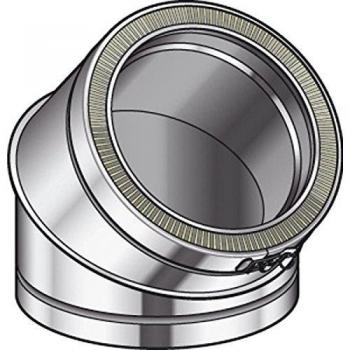 Coude 45° Therminox TI pour conduits 150 mm