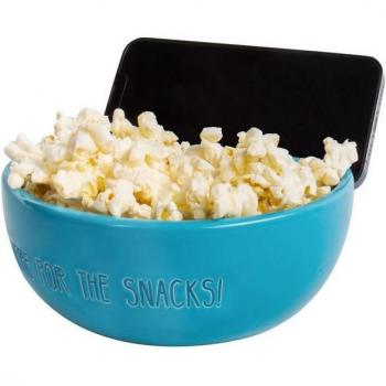 Blue FizzFlow Snack Bowl