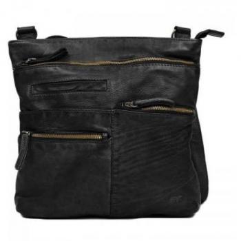 Bear Design Tote Bag Schwarz