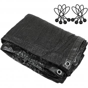 Couverture auvent noir abat-jour 80 % – tissu et œillets
