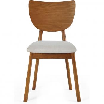 Lowry Set of 2 Dining Chairs with Cherry Color