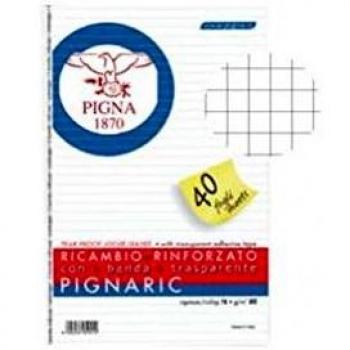 Ricambi forati rinforzati con quadretto 5mm per A4 di Pigna (Ricambio)