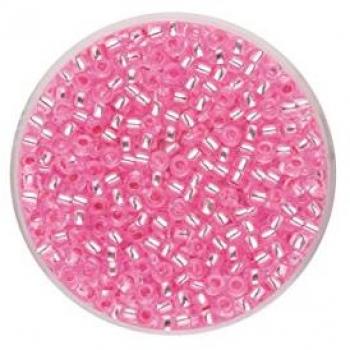 Glorex Rocailles Bastelperlen 2,6 mm 17 g, rosa