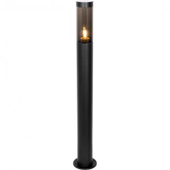 Qazqa Moderne Außen-Stehlampe, E27, Schwarz