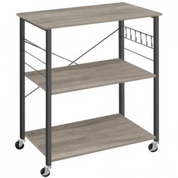 Estante de Cocina con Ruedas y Ganchos