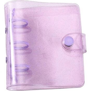 Mini Transparent Kawaii 3‑Ring Hand‑Book – Student Notebook