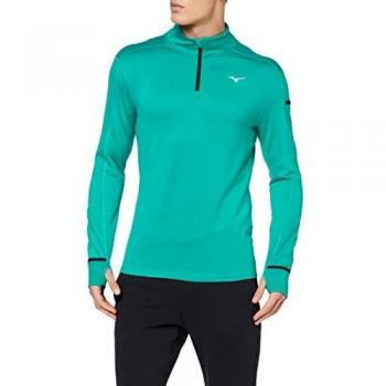 Camiseta Deportiva Mizuno Warmalite Hz Verde Azulado M (Hombre)