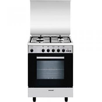 Cuisinière au gaz Glem GA650CMIX en acier inoxydable B