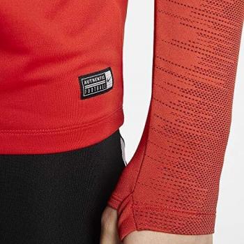 Nike Herren Langarmtop Atm Nk Dry Strike, Challenge Red/Black, XL