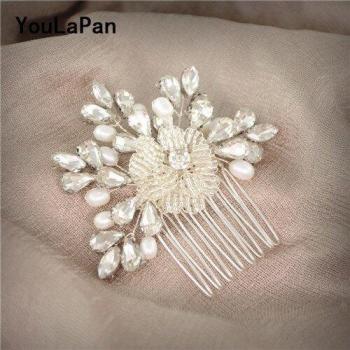 Peigne à Cheveux de Mariée avec Perles d'Eau Douce