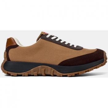 Zapatillas deportivas de hombre Camper Drift Trail con suela Vibram lisas, color marrón negro, talla 39