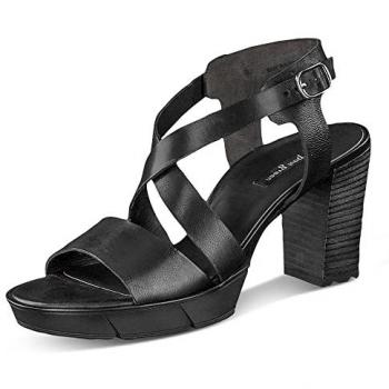 Paul Green Flache Sandalette Schwarz 6,5 EU 40