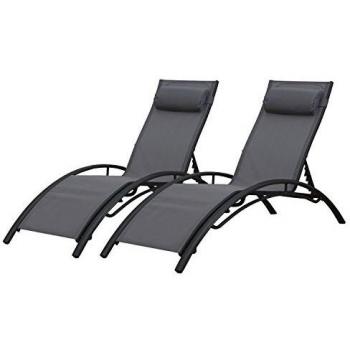 Tumbonas galapagos en textileno gris