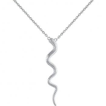 Collier ras du cou or 925, pendentif serpent argent, style punk, pour femmes, long, bijoux de déclaration