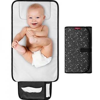 WipeSafe Diaper Pad – Portable, Waterproof, Unisex Grey