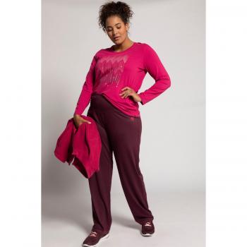Women’s Plus Size High Waist Quick Dry Bootcut Joggers, Purple, Size 16/18, Polyester