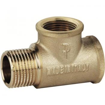 Raccordo F143 a tee in ottone 3/4' maschio e femmina