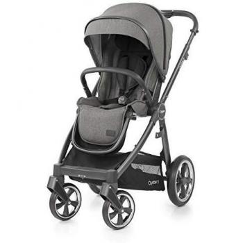 BabyStyle Oyster 3‑Passenger Stroller (Grey Mercury)