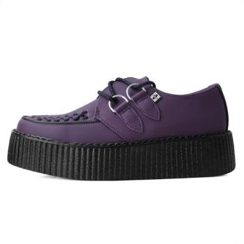 T.U.K. Gothic Creepers – Viva High – EU 37‑42 – Damen – Burgunder – 41 EU – vegan