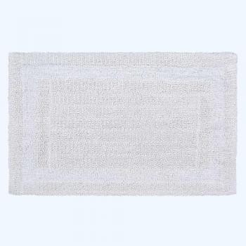 Ultra Soft Reversible White Bath Mat – 70x120 cm, 1600 GSM