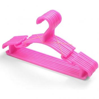 Colorful 10-Pack Kids Plastic Hangers