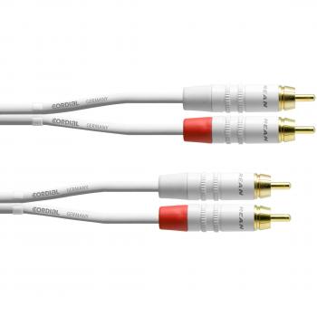 Cordial CFU 6 CC-SNOW audio kaabel 6 m 2 x RCA valge