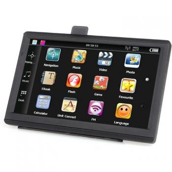 GPS de voiture 7 pouces, 8 Go, avec cartes et alarme de trafic HD