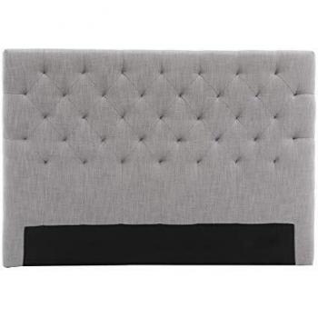 Tête de lit ENGUERRAND 140 cm tissu gris clair