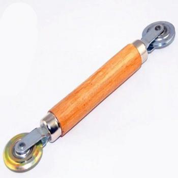 Rodillo Dual de Presión para Pantallas con Mango de Roble
