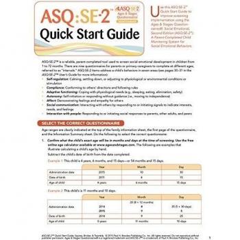 Ages & Stages Questionnaires®: Social-Emotional