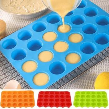 Veilige Siliconen Muffinbakplaat voor 24 Muffins