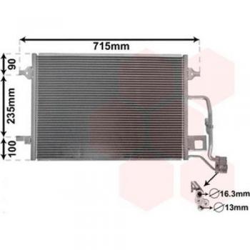 Condenseur de Climatisation Aluminium Van Wezel 58005189 pour Skoda Superb avant 2008