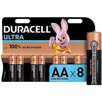 Set 8 Batteries Duracell Ultra Power AA Alkaline