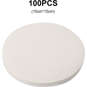 Feuilles de cuisson antiadhésives pour friteuse à air 18CM, 100 papiers