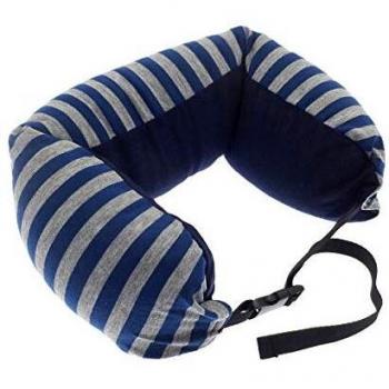Country Club Striped Neck Pillow – Navy Blue