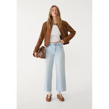 D96 Cropped Straight‑Fit Jeans, Medium, Light Blue by Stradivarius