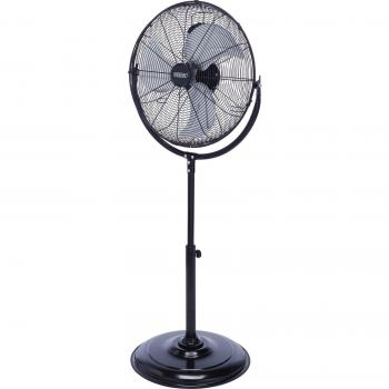Draper High Velocity 18-inch Pedestal Fan, 450mm in diameter, with 120W power consumption, suitable for 230V electrical outlets