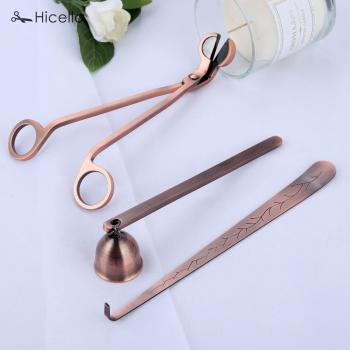 Candle Maintenance Kit: Stainless Steel Snuffer, Trimmer, and Dipper