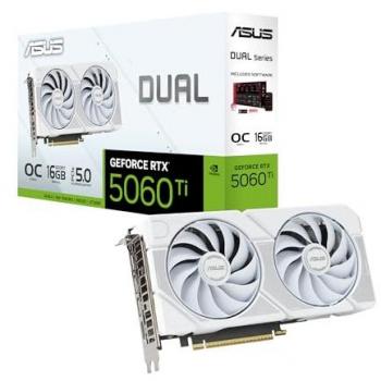 Scheda grafica ASUS Dual GeForce RTX 5060 Ti (16 GB, White)