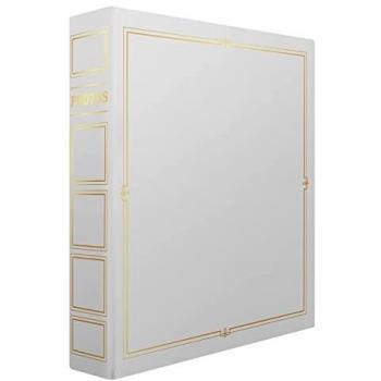 Pochettes Fotoalbum Ceanothe Cordoue – 100 Seiten – 11,5 × 15 cm – Weiß & Gold