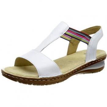 ARA Damen Hawaii 1237206 T-Spangen Sandalen, Weiß (Weiss 77), 40 EU
