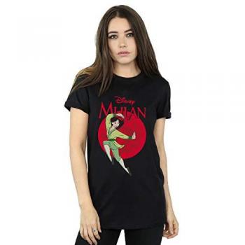 Large Black Disney Mulan Circle T-Shirt
