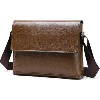 Bolso cruzado informal de cuero sintético