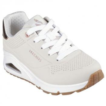 Skechers Uno Gen1 Beige Sneakers à Doublure Textile