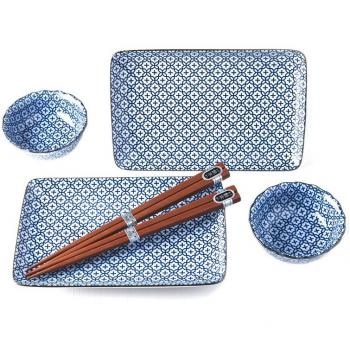 Set de sushi FLEURS GÉOMÉTRIQUES, 6 pièces, MIJ