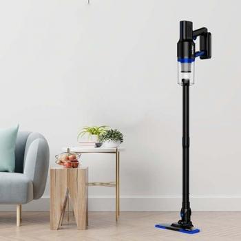 Aspirateur Balai Filaire 2en1 Vortex Noir avec Filtre HEPA Lavable